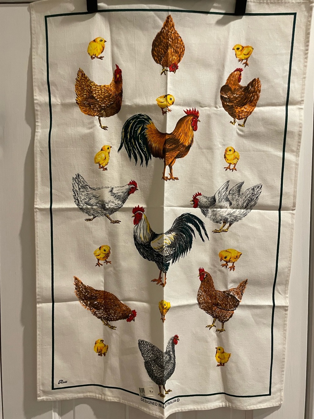 Ross Australia Linen Blend Tea Towel. 20”x 30”. New with Gledswood tag.